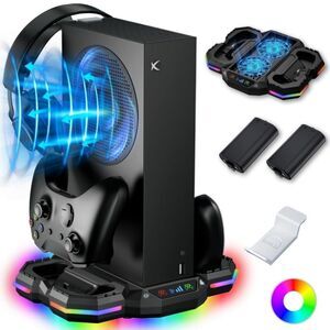 Xbox X-Series S Cooling Docking Stand & Controller Charging Station Ports
